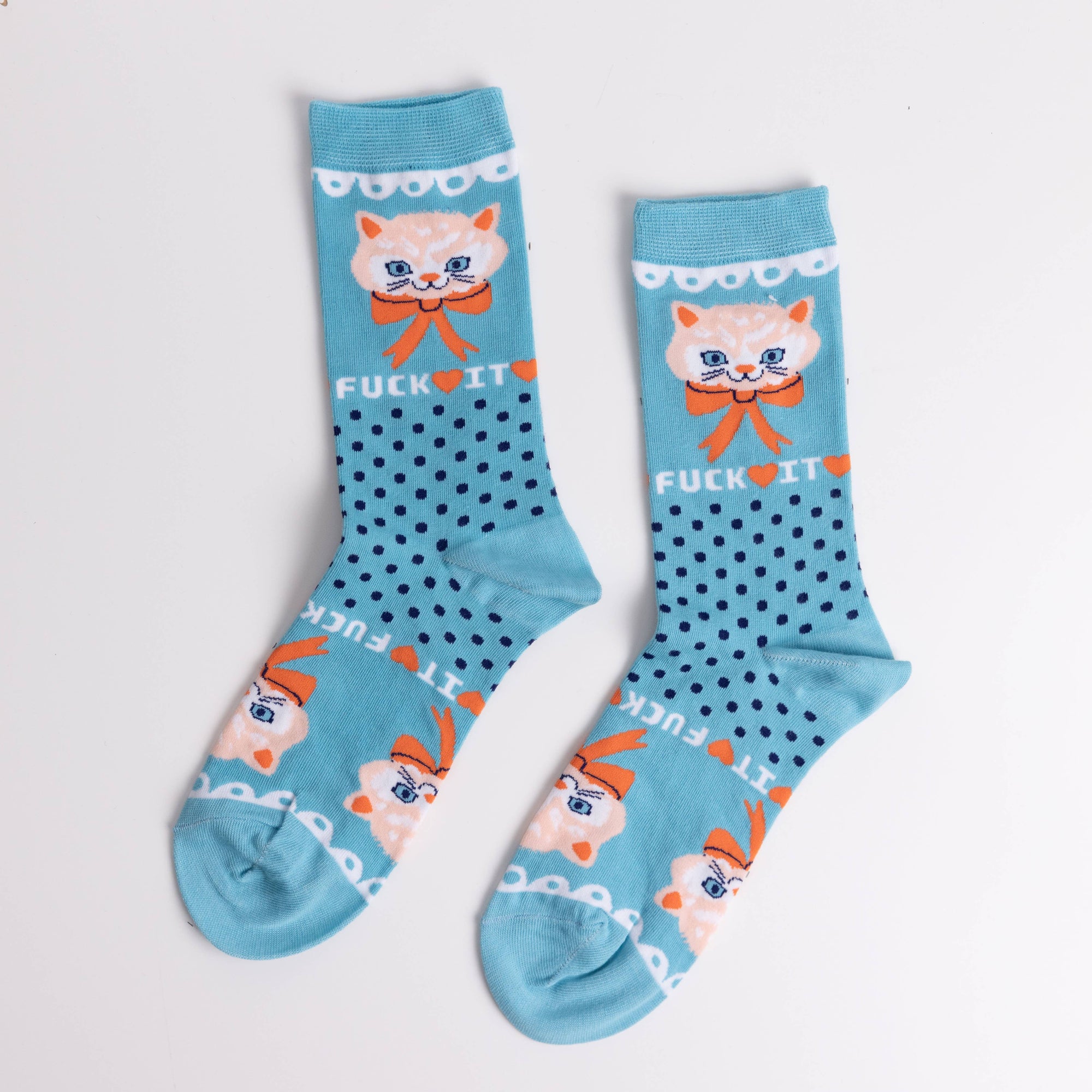 F*ck it Kitty Socks - Small