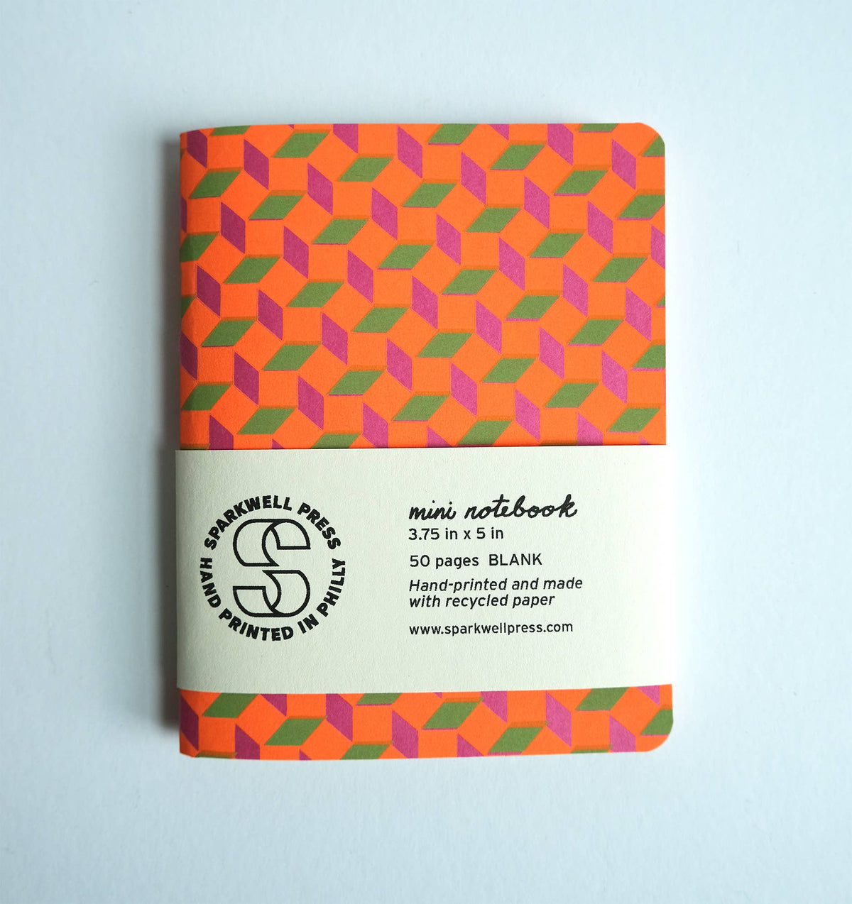 Sparkwell Press - Box Pattern Mini Notebook - Pink – South Jersey Special