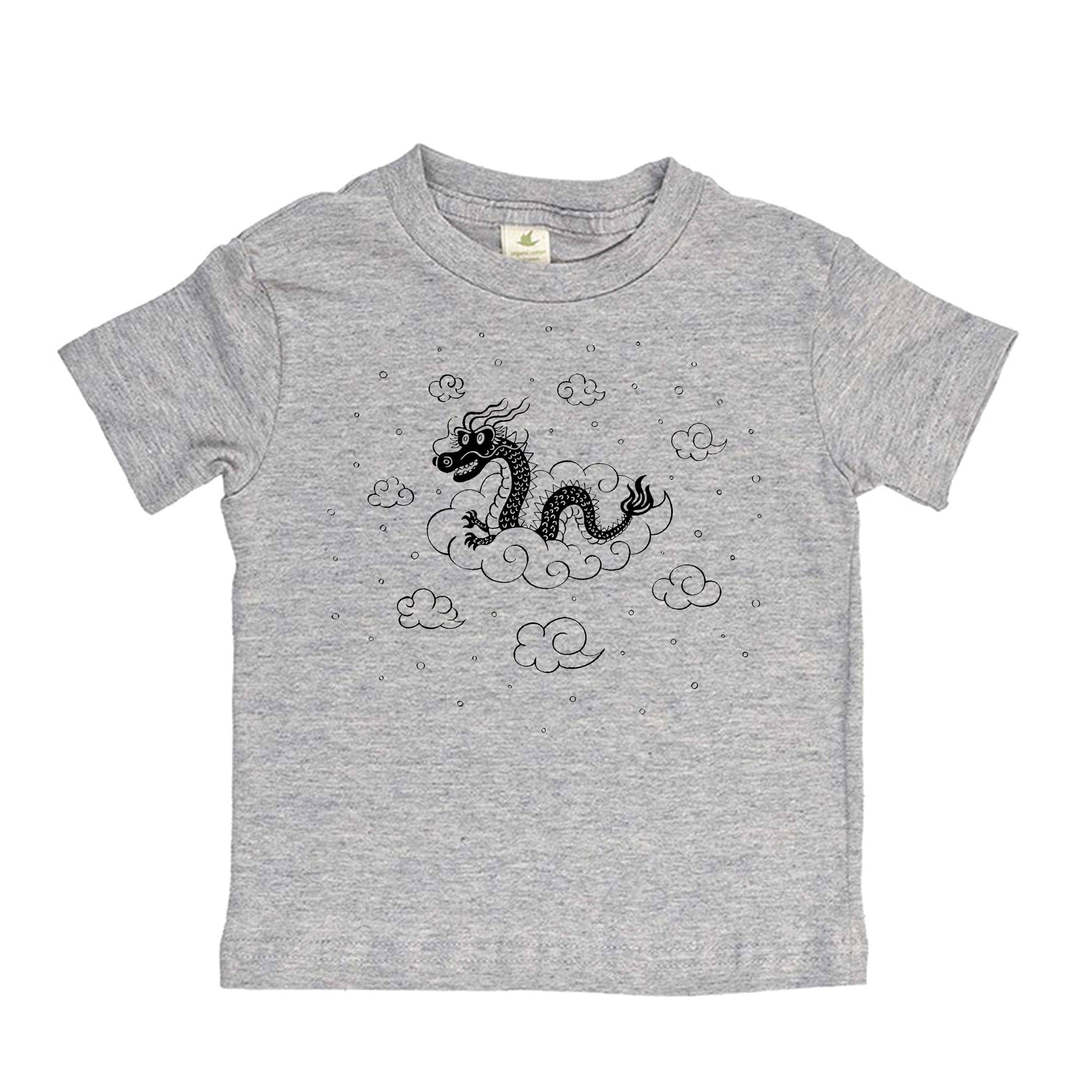 T-Shirt - Dragon, Grey