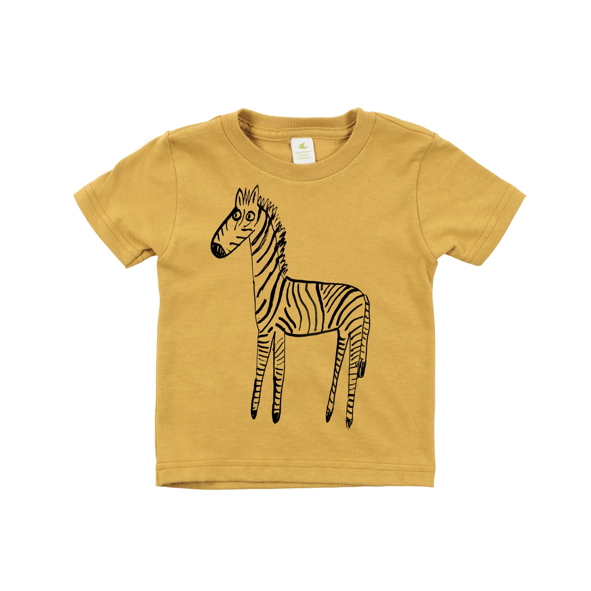 T-Shirt - Zebra, Honey Gold