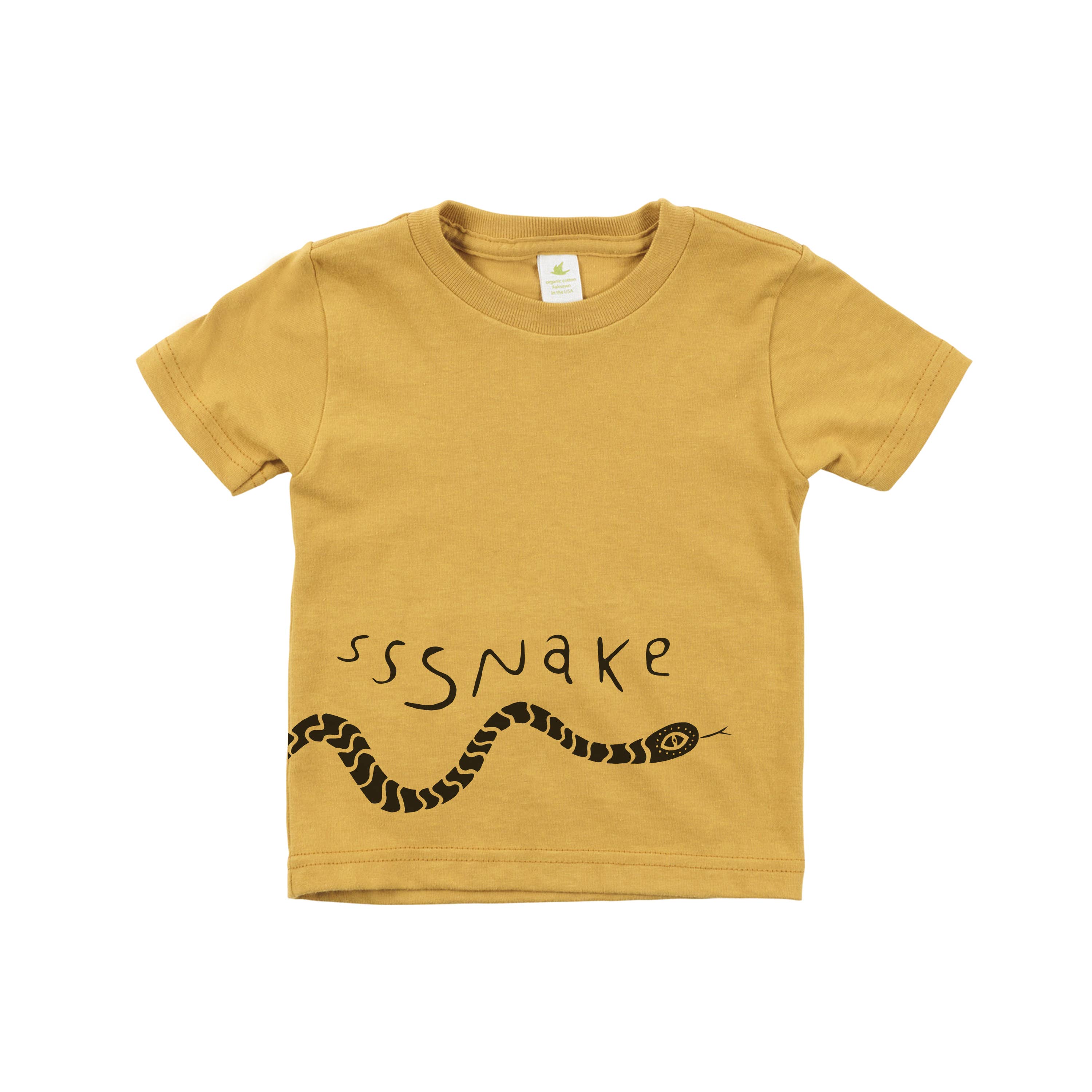 T-Shirt - Snake, Honey Gold