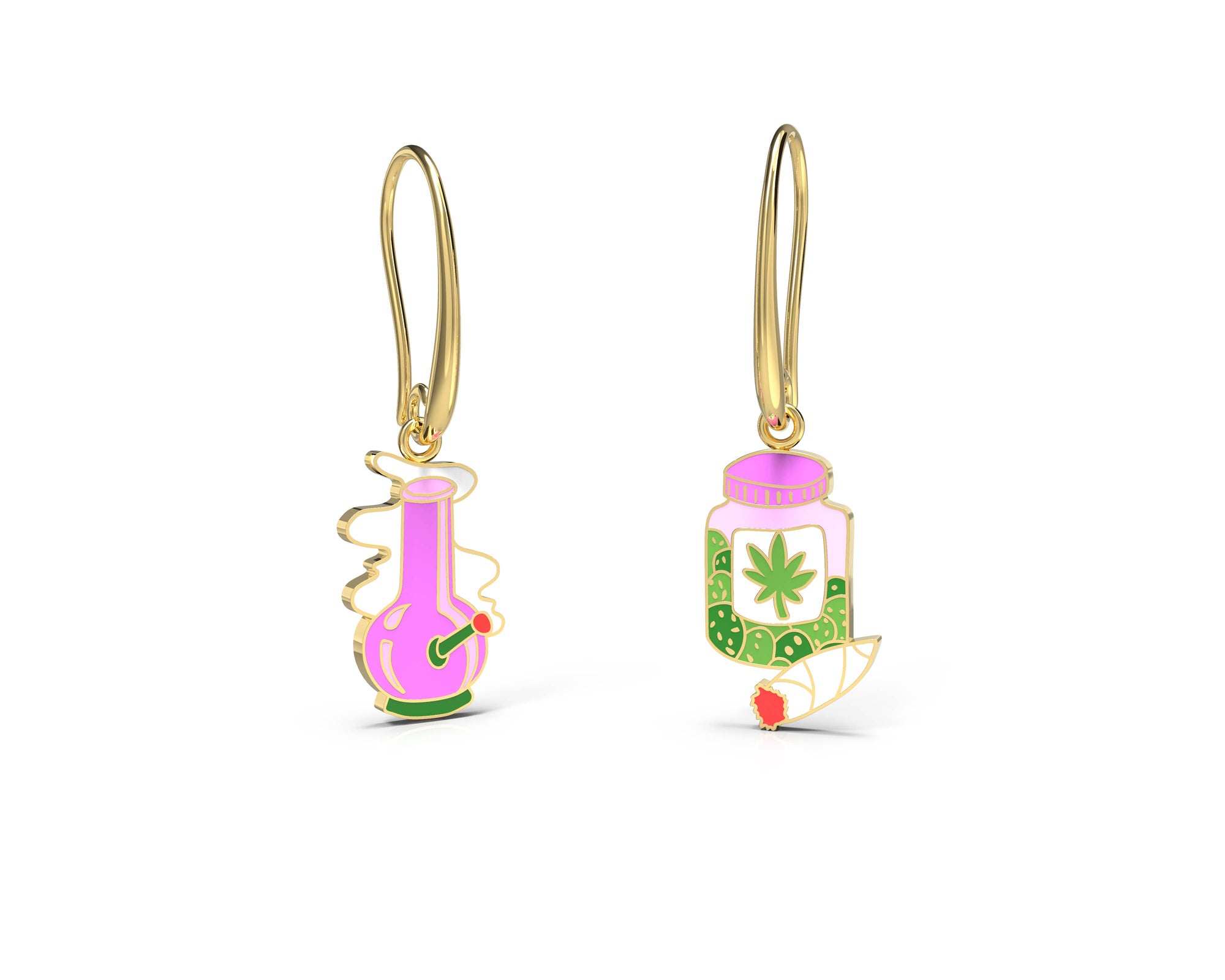 Bong & Weed Earrings