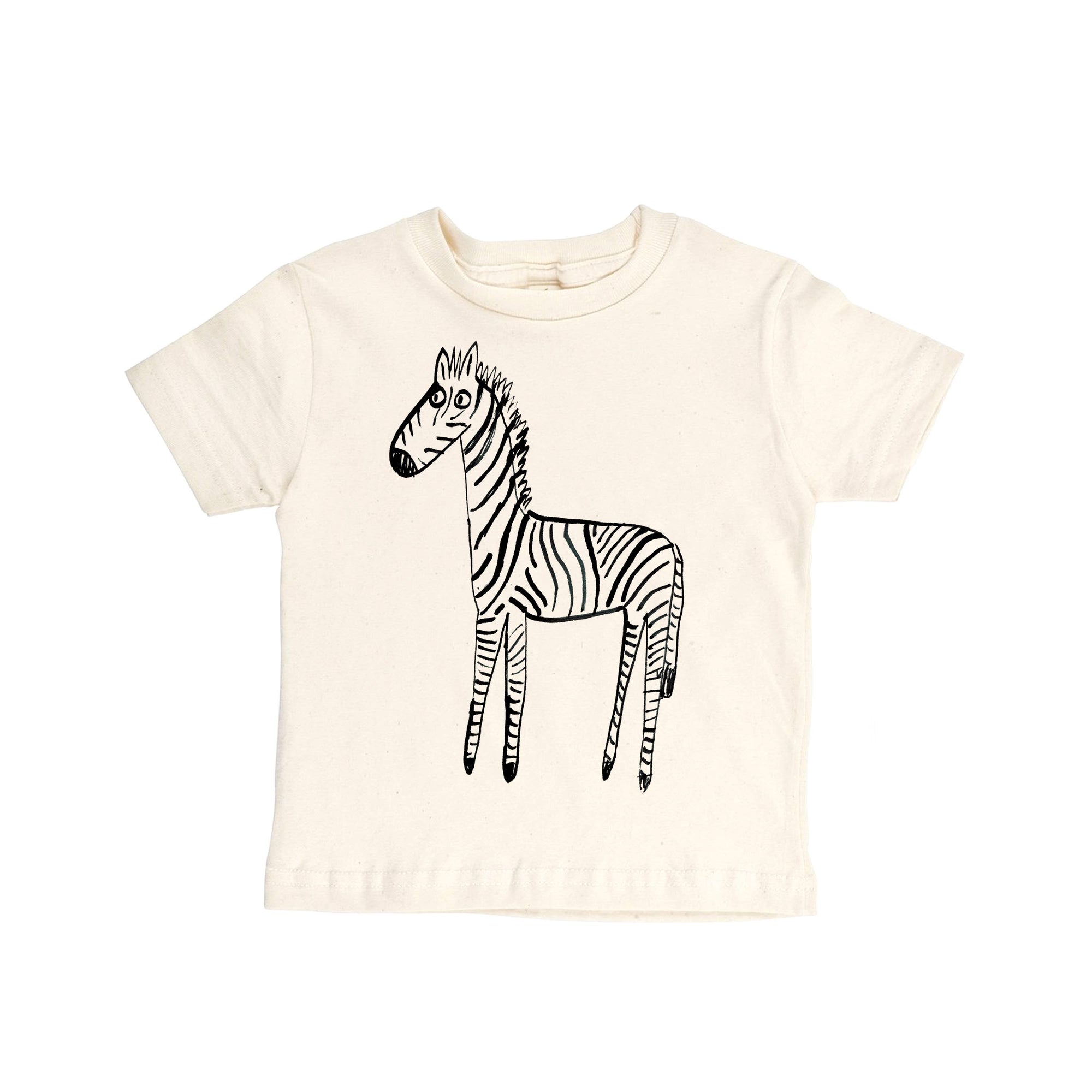 T-Shirt - Zebra, Natural
