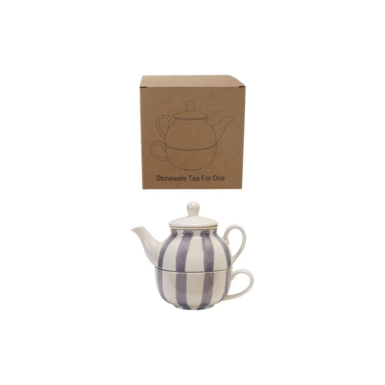 Stoneware Teapot & Cup Set