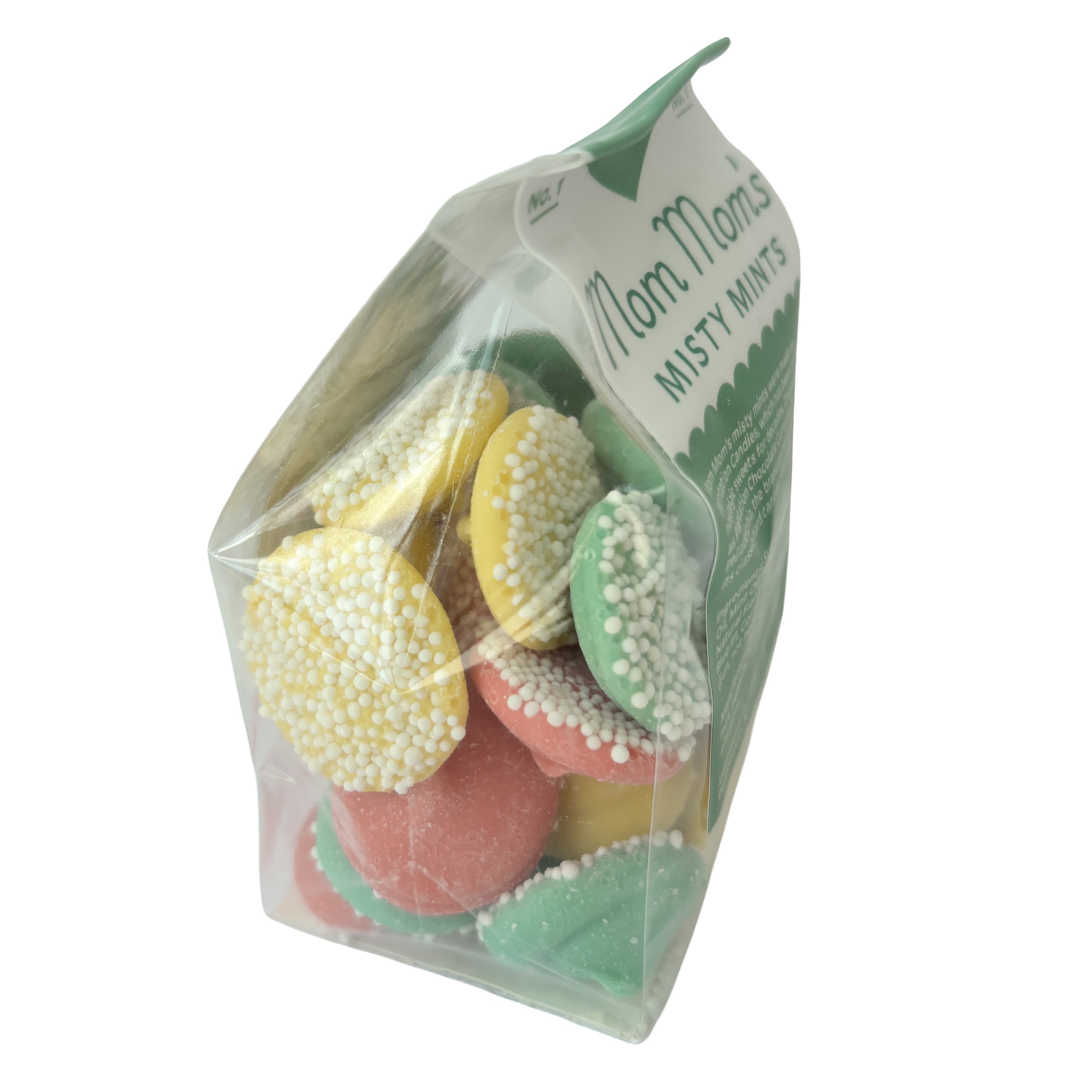Mom Mom's Misty Mints candy bag side view, South Jersey Special