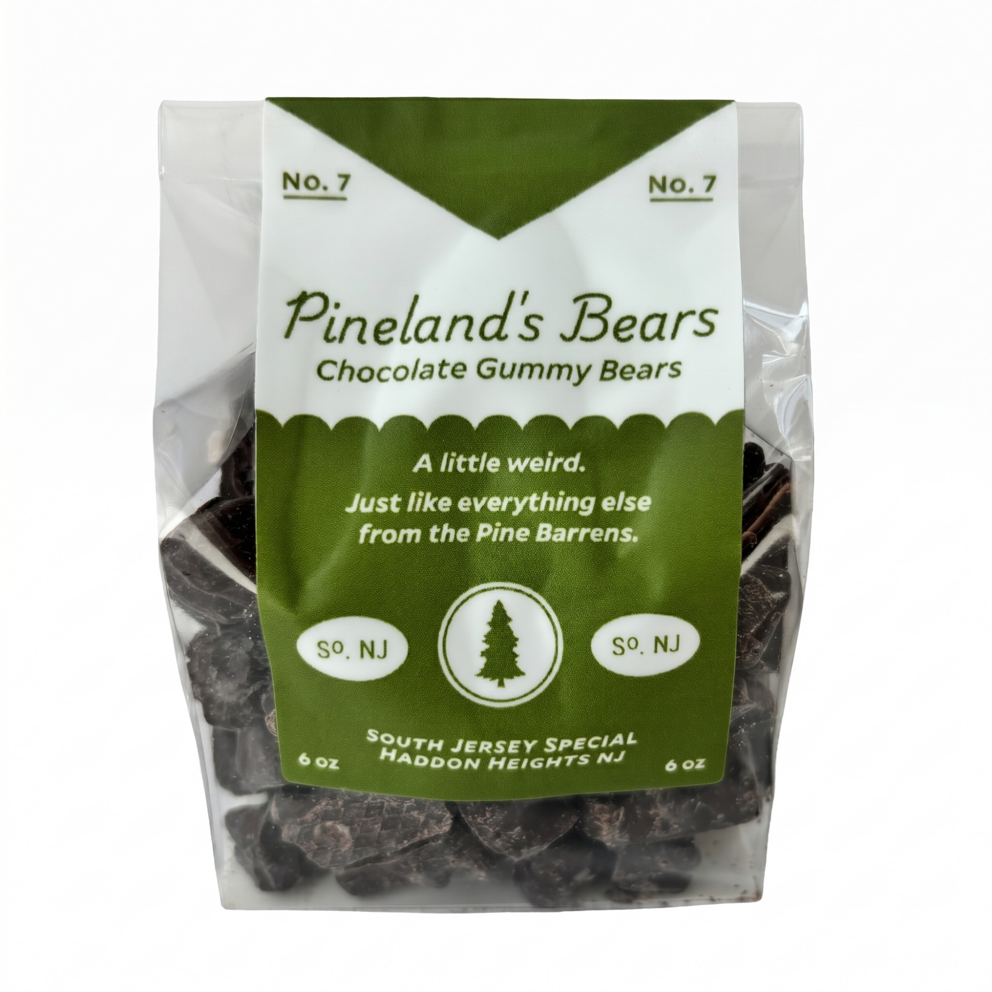 Pineland's Bears chocolate gummy bears candy bag, South Jersey Special Haddon Heights NJ